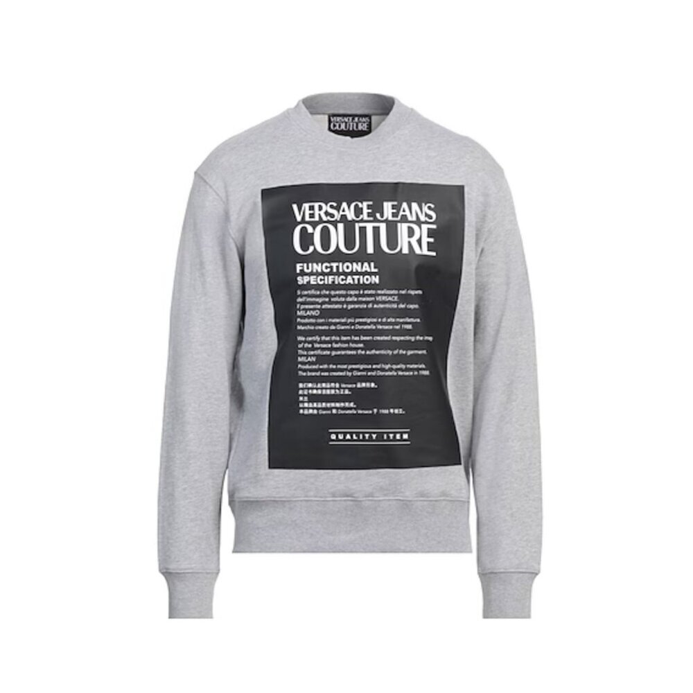 Versace Jeans Couture GREY Printed sweatshirt Size: XL NWT